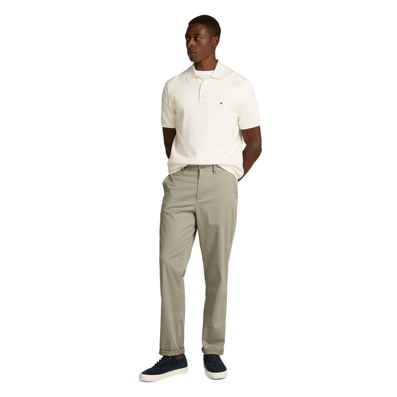Heren Polo MW0MW37396.Z00 Tommy Hilfiger Wit
