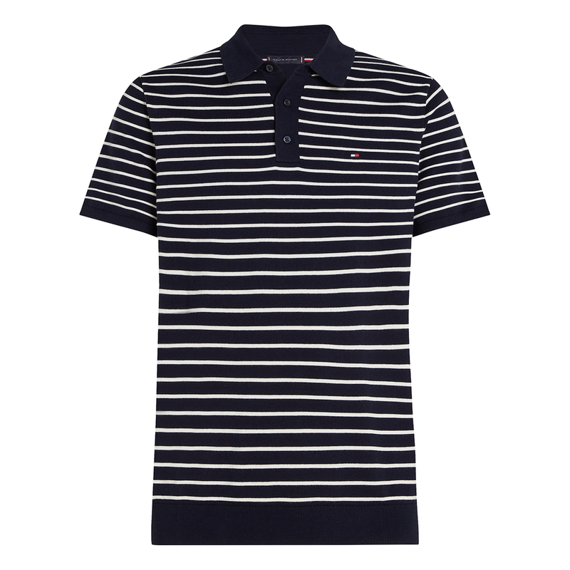 Heren Polo MW0MW373960A6 Tommy Hilfiger BLAUW DESSIN