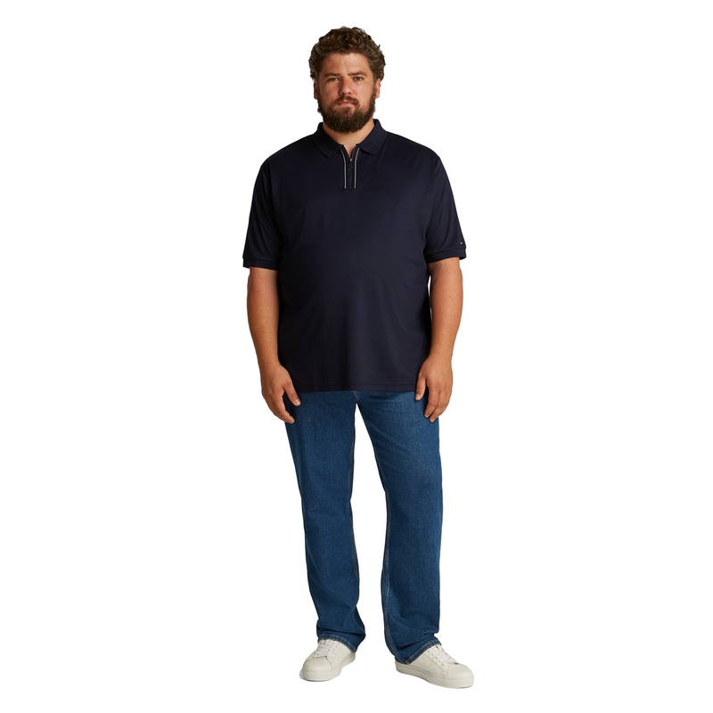 Heren Polo mw0mw39948 Tommy Hilfiger Big & Tall NAVY