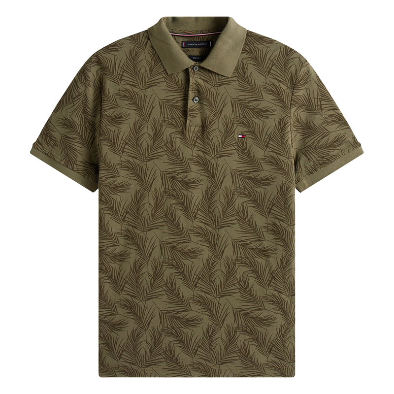Heren Polo MW0MW40680PLI Tommy Hilfiger GROEN