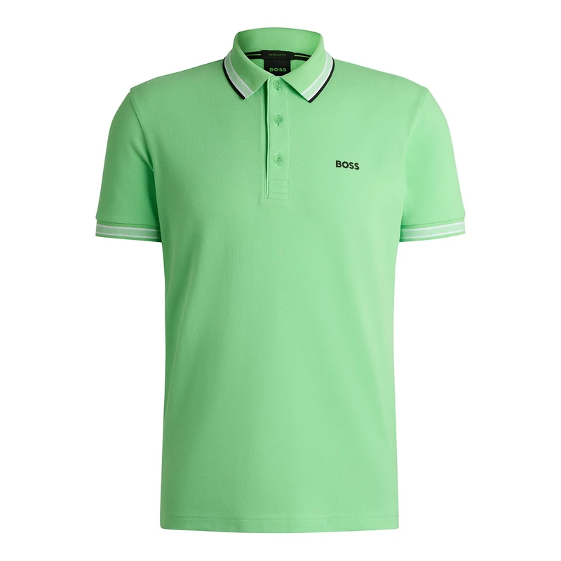 Heren Polo Paddy 10241663 01 BOSS GROEN