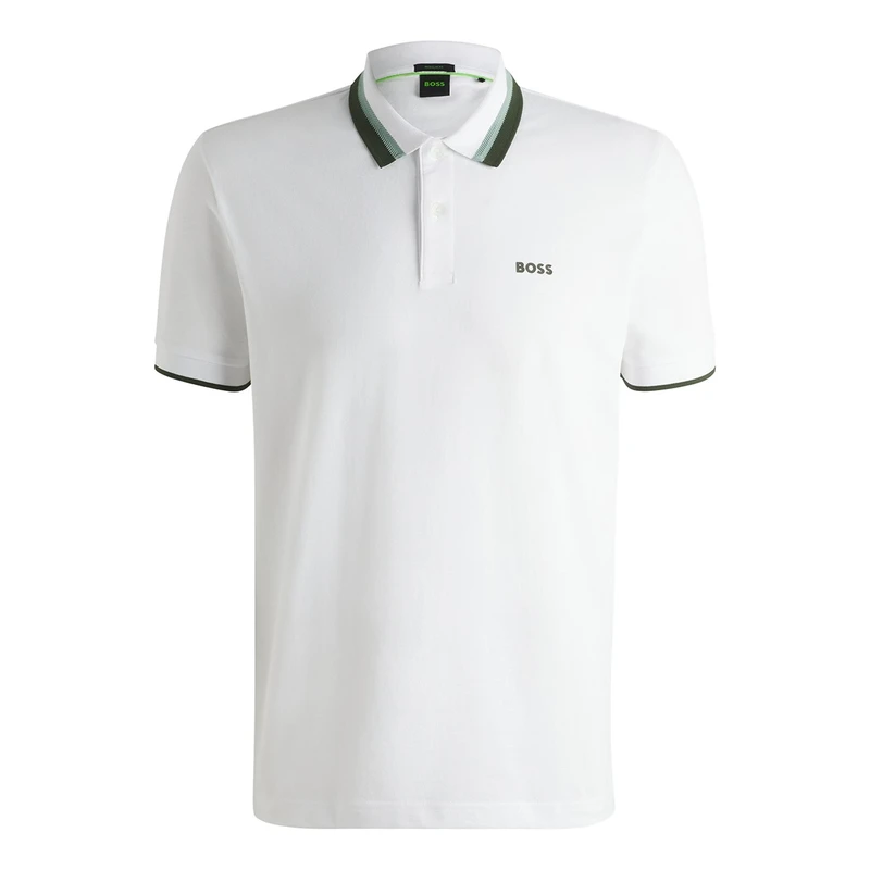 Heren Polo Paddy AP Heritage 10270351 01 BOSS Wit