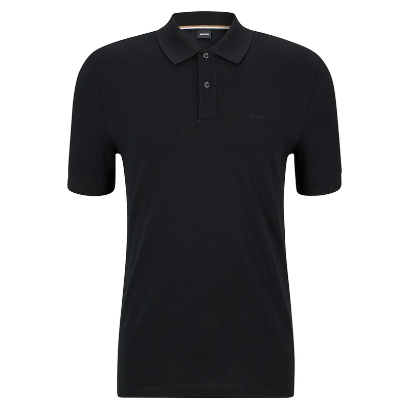 Heren Polo Pallas 10241531 01 Boss Black ZWART