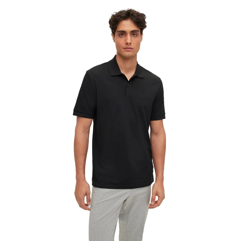 Heren Polo Pallas 10241531 01 Boss Black ZWART