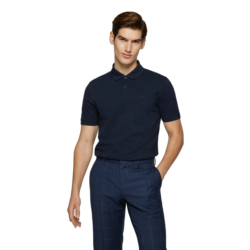 Heren Polo Pallas 10241531 01 Boss Black NAVY