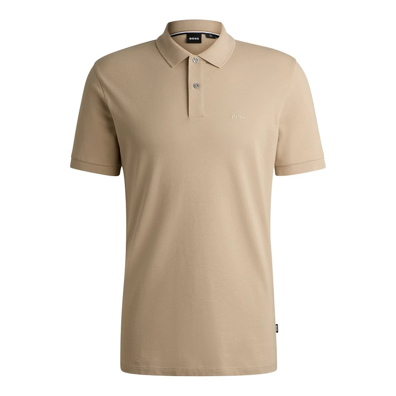 Heren Polo Pallas 10241531 01 Boss Black BEIGE