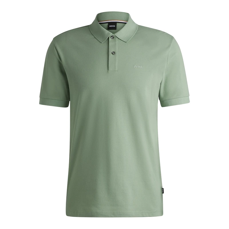 Heren Polo Pallas 10241531 01 Boss Black GROEN