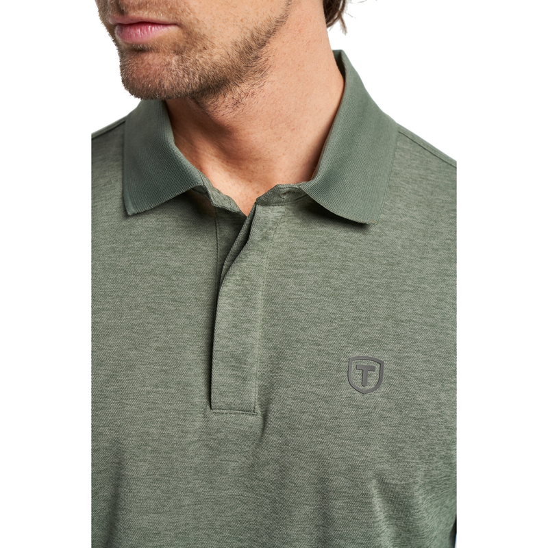 Heren Polo Polo TXLite Melange beige Tenson BEIGE
