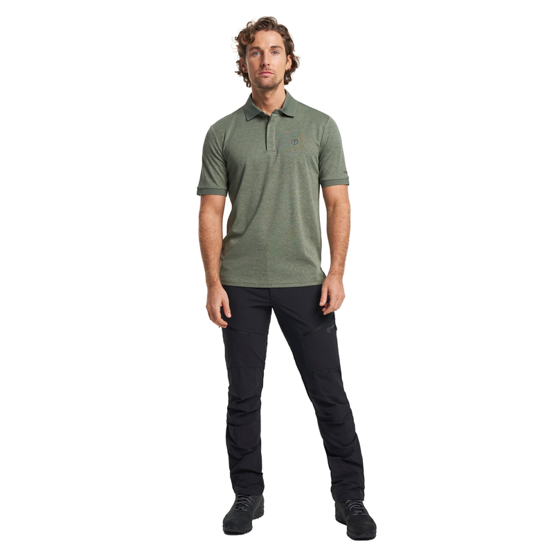 Heren Polo Polo TXLite Melange beige Tenson BEIGE