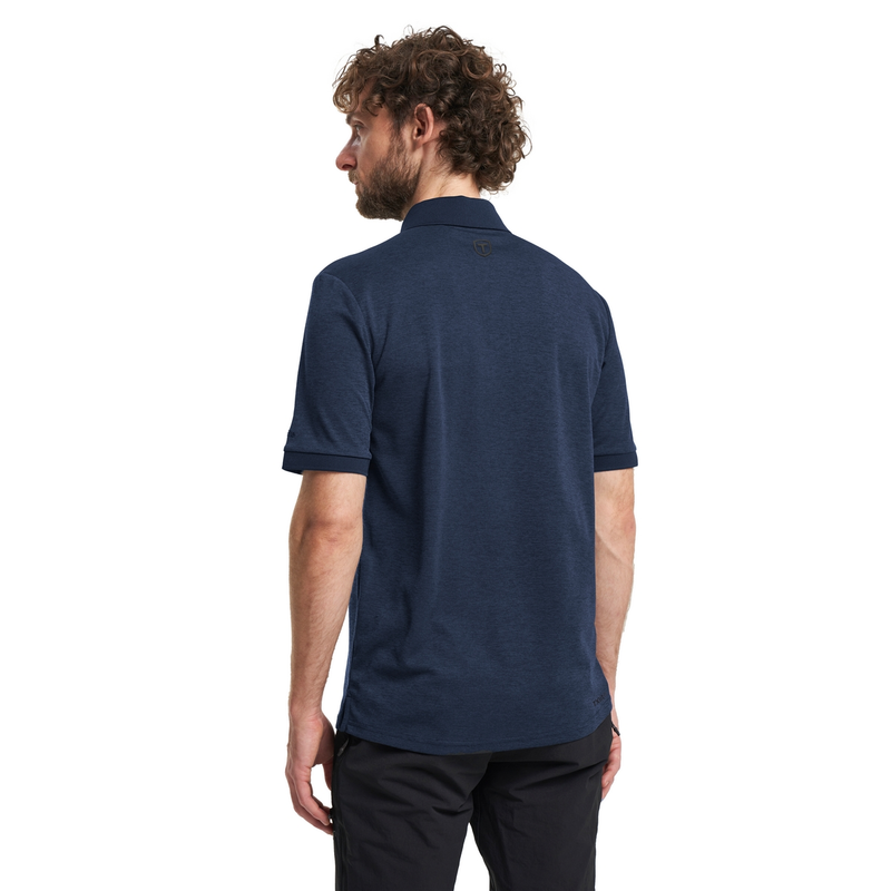 Heren Polo Polo TXLite Melange navy Tenson NAVY