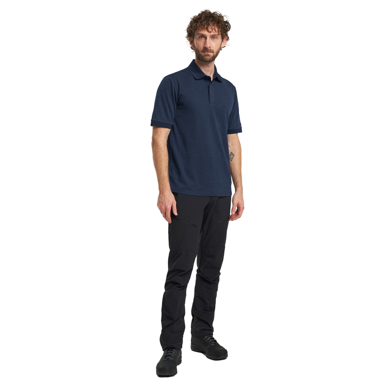 Heren Polo Polo TXLite Melange navy Tenson NAVY