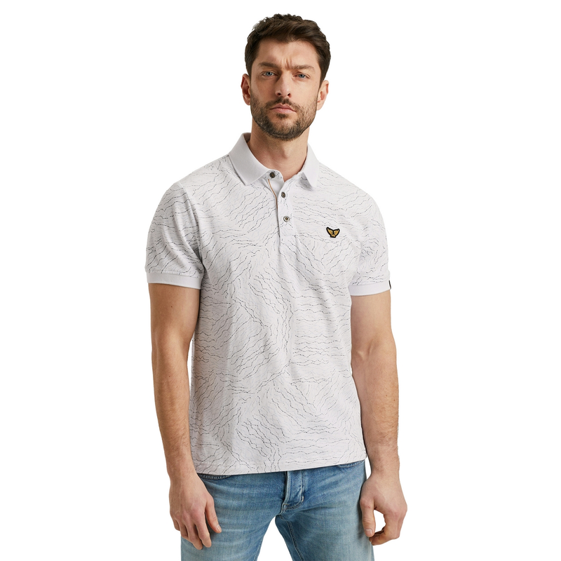 Heren Polo PPSS2505859 PME Legend WIT DESSIN