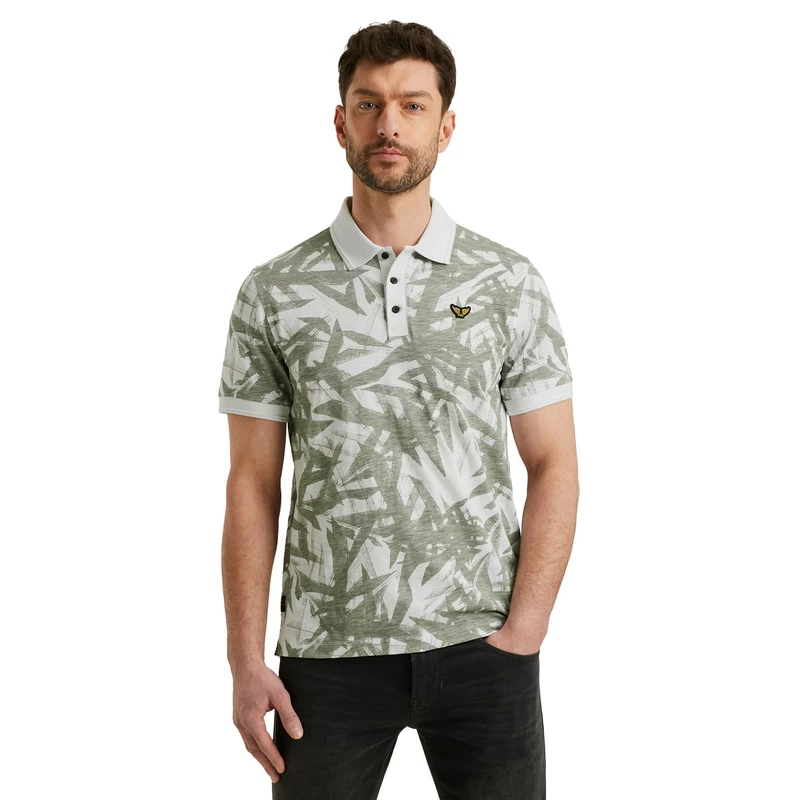 Heren Polo PPSS2505871 PME Legend WIT DESSIN
