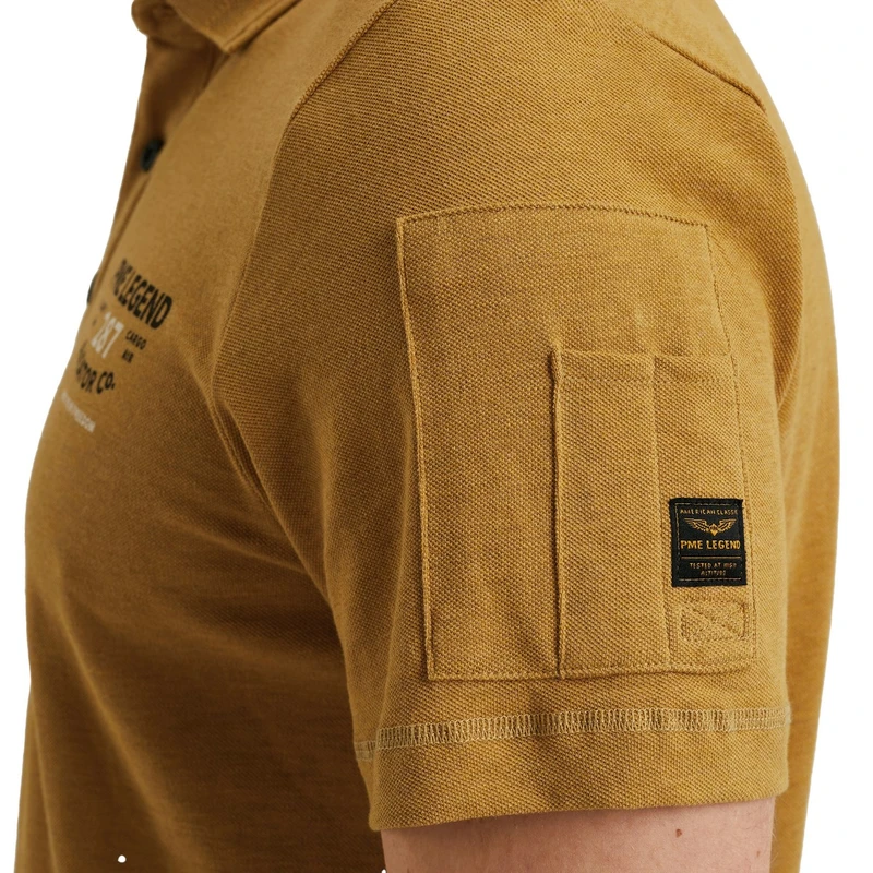 Heren Polo PPSS2506889 PME Legend MIDDEN BRUIN