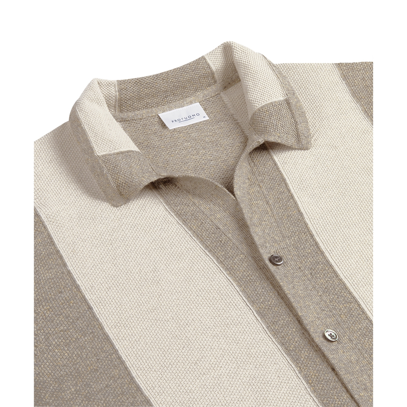 Heren Polo PPWD10018B Profuomo BEIGE