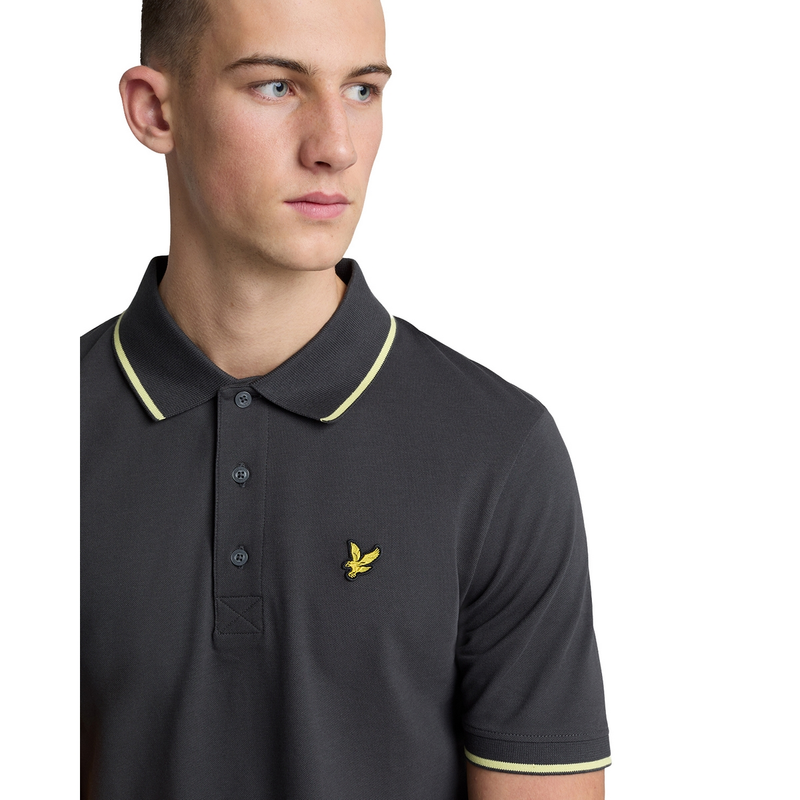 Heren Polo SP1524VOG.X735 Lyle and Scott ANTRACIET