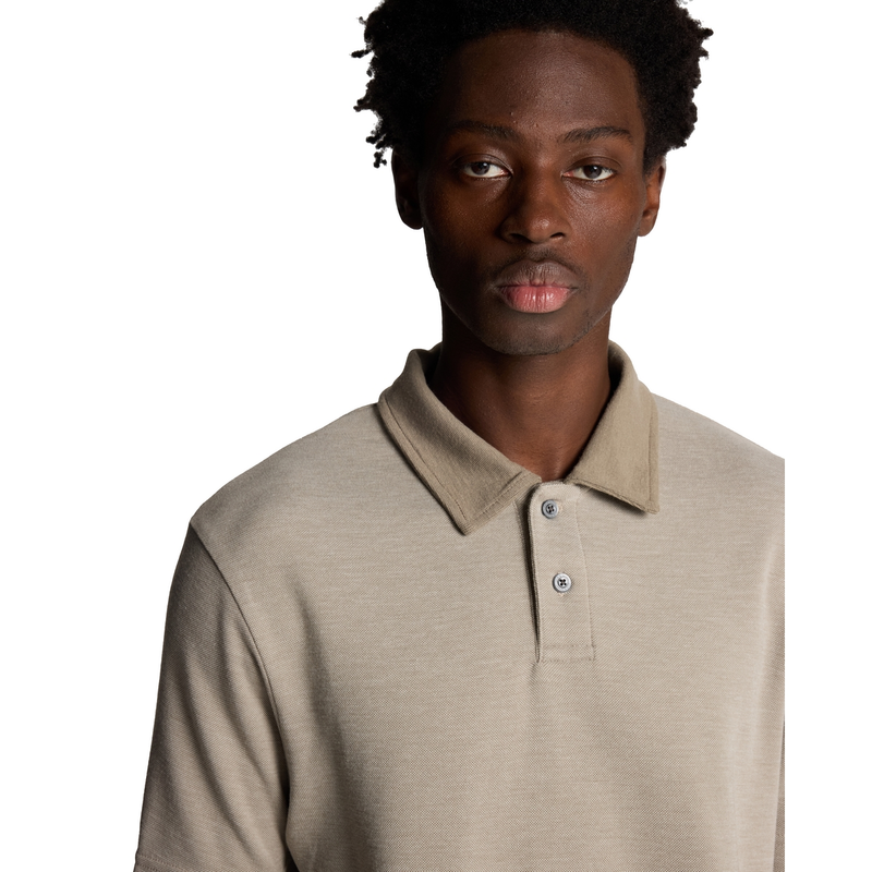 Heren Polo SP2227V.X824 Lyle and Scott TAUPE