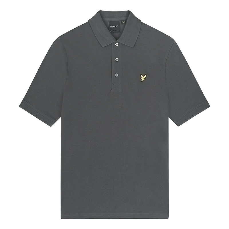 Heren Polo SP400VOG.W635 Lyle and Scott ANTRACIET