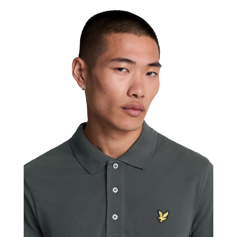 Heren Polo SP400VOG.W635 Lyle and Scott ANTRACIET