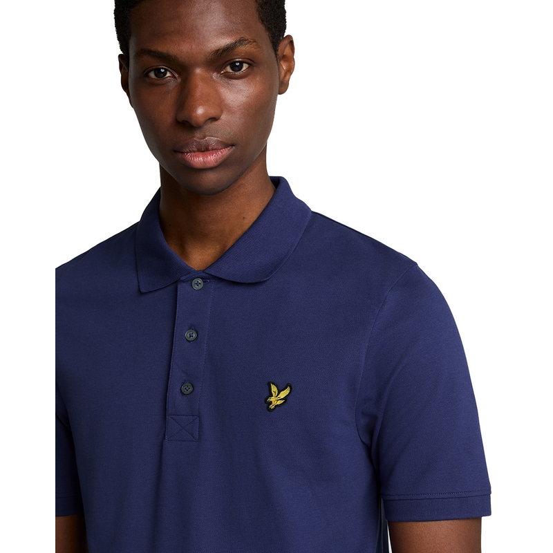 Heren Polo SP400VOG.X568 Lyle and Scott INDIGO BLUE