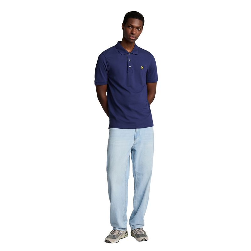 Heren Polo SP400VOG.X568 Lyle and Scott INDIGO BLUE