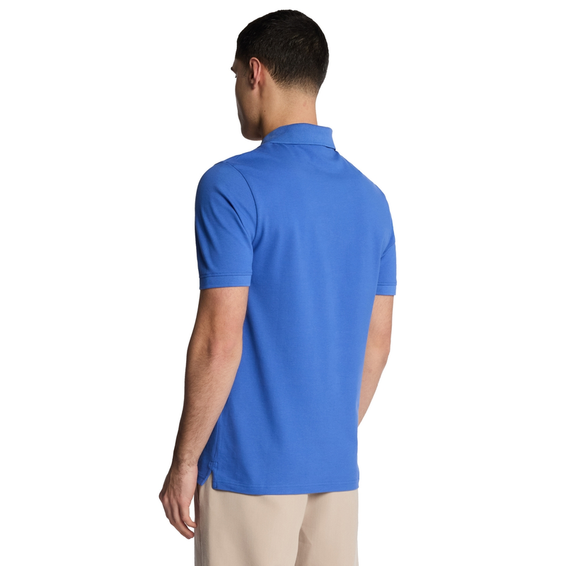 Heren Polo SP400VOG.X790 Lyle and Scott MIDDEN BLAUW