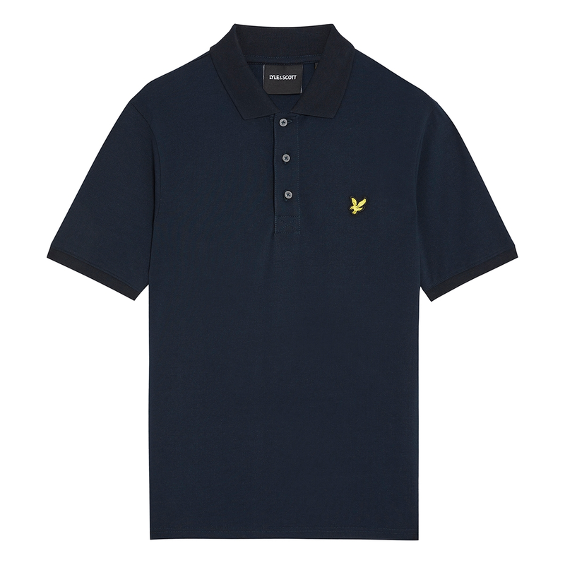 Heren Polo SP400VOG.Z271 Plain Polo Shirt Lyle and Scott NAVY