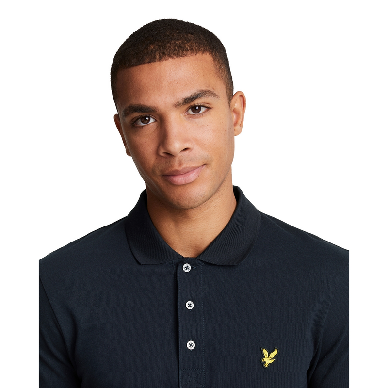 Heren Polo SP400VOG.Z271 Plain Polo Shirt Lyle and Scott NAVY