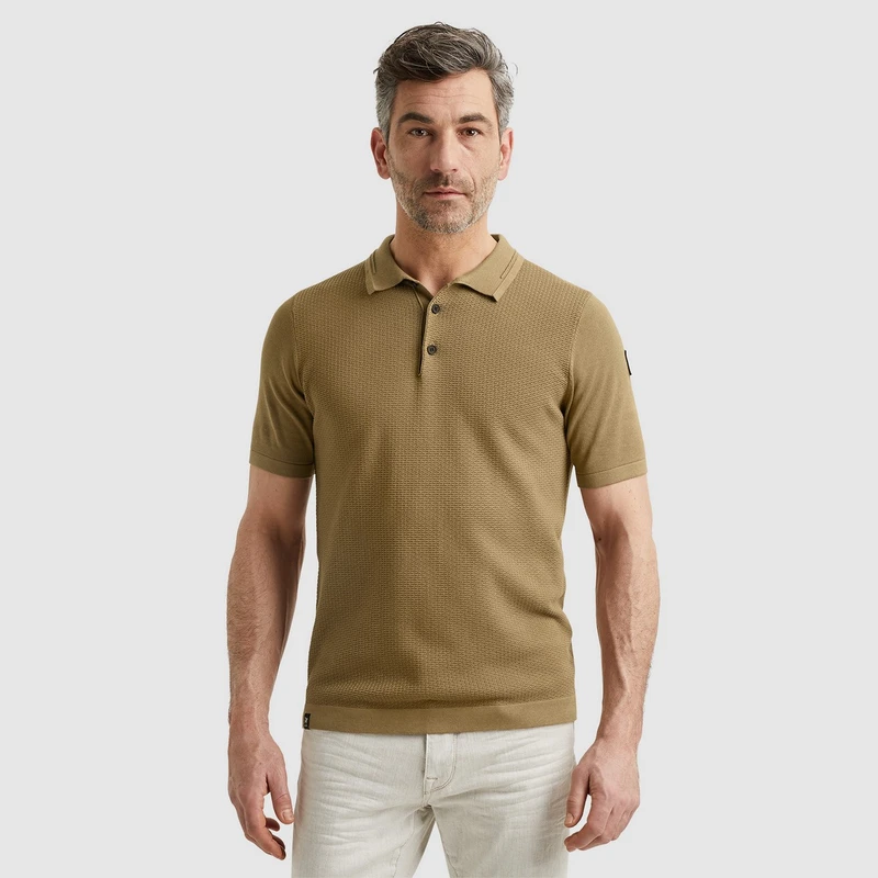 Heren Polo VPSS2403832 Vanguard MIDDEN BRUIN