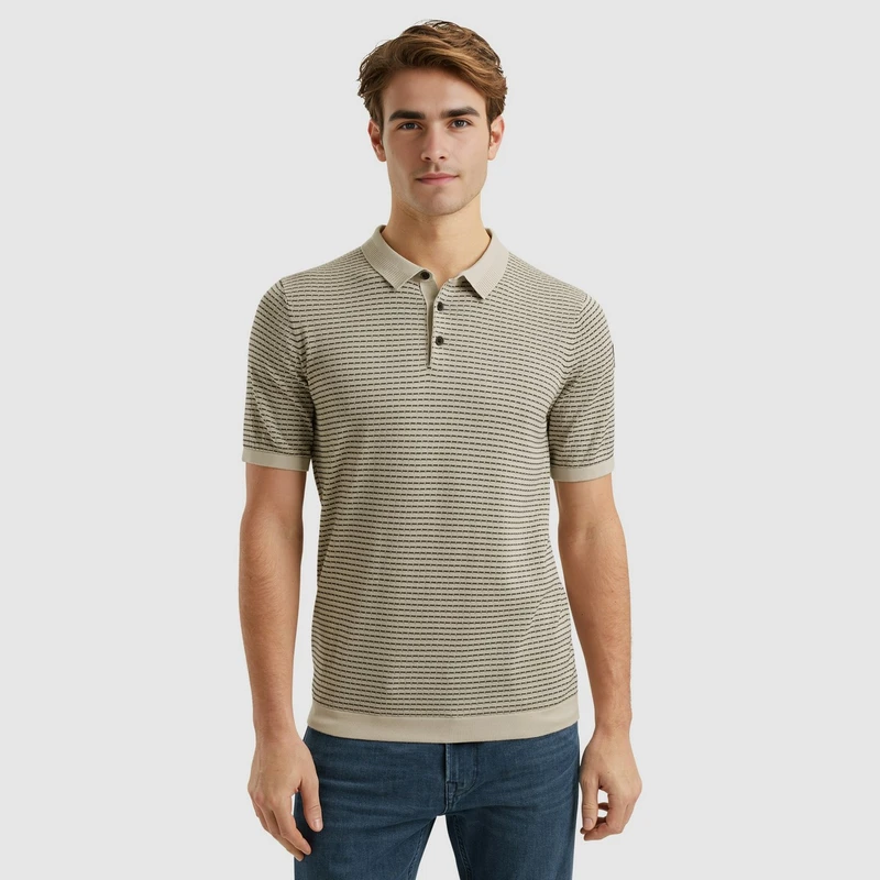 Heren Polo VPSS2504860 Vanguard ECRU