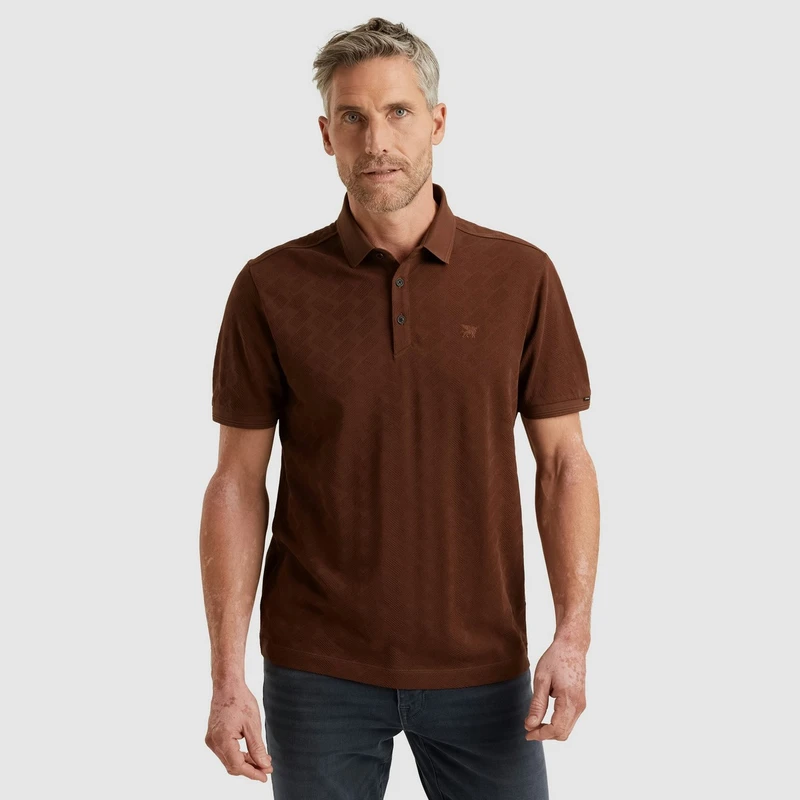 Heren Polo VPSS2505879 Vanguard MIDDEN BRUIN
