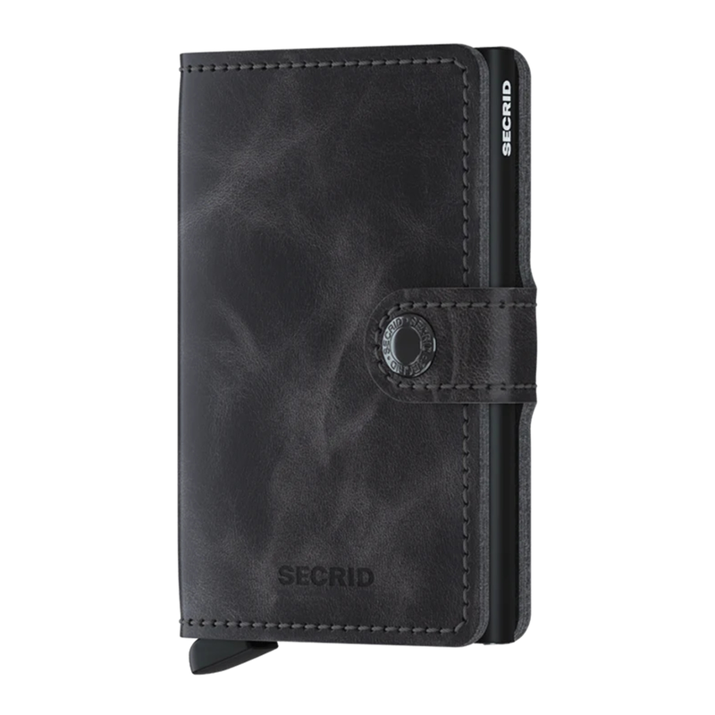 Heren Portemonnee MV grey black Secrid Wallet ANTRACIET