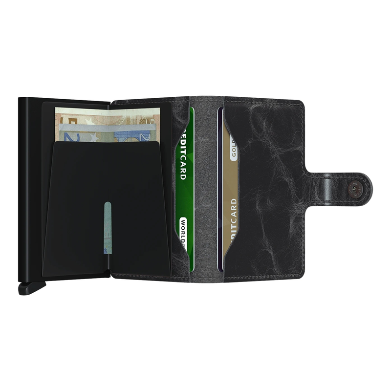 Heren Portemonnee MV grey black Secrid Wallet ANTRACIET
