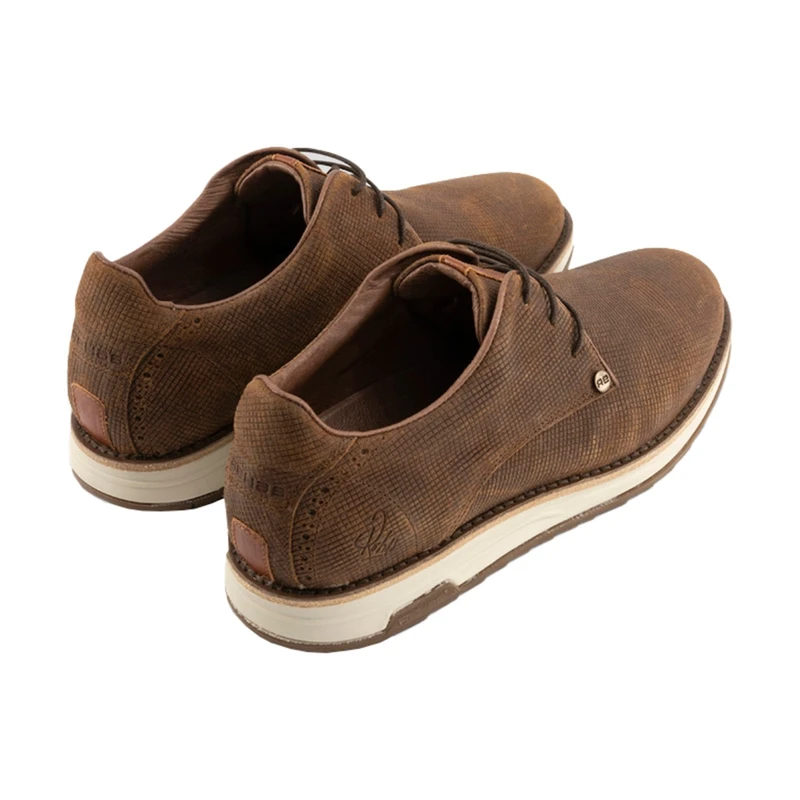 Heren Schoenen NOLAN SQUARE SUE Rehab MIDDEN BRUIN