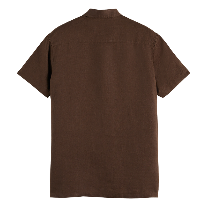 Heren Shirt 181264.201 Scotch & Soda DONKER BRUIN