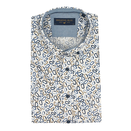 Heren shirt KM print FFSH1000