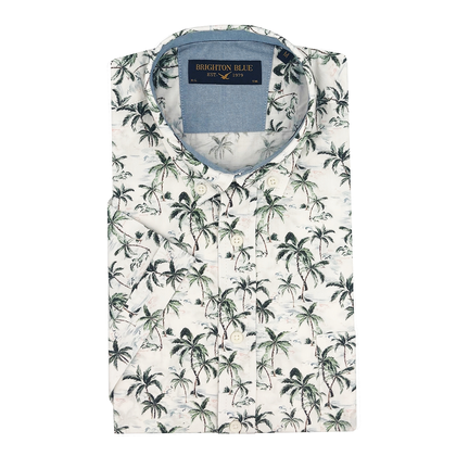 Heren shirt KM print FFSH1002