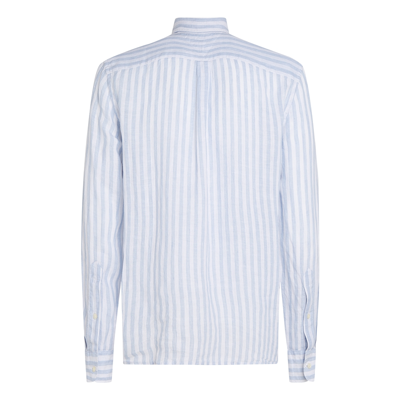 Heren Shirt LM sstreep MW0MW38581.0A4 Tommy Hilfiger BLEU