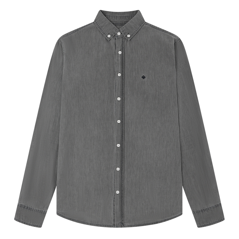 Heren Shirt Marseille Denim Shirt Laurent Vergne MID BLUE DENIM