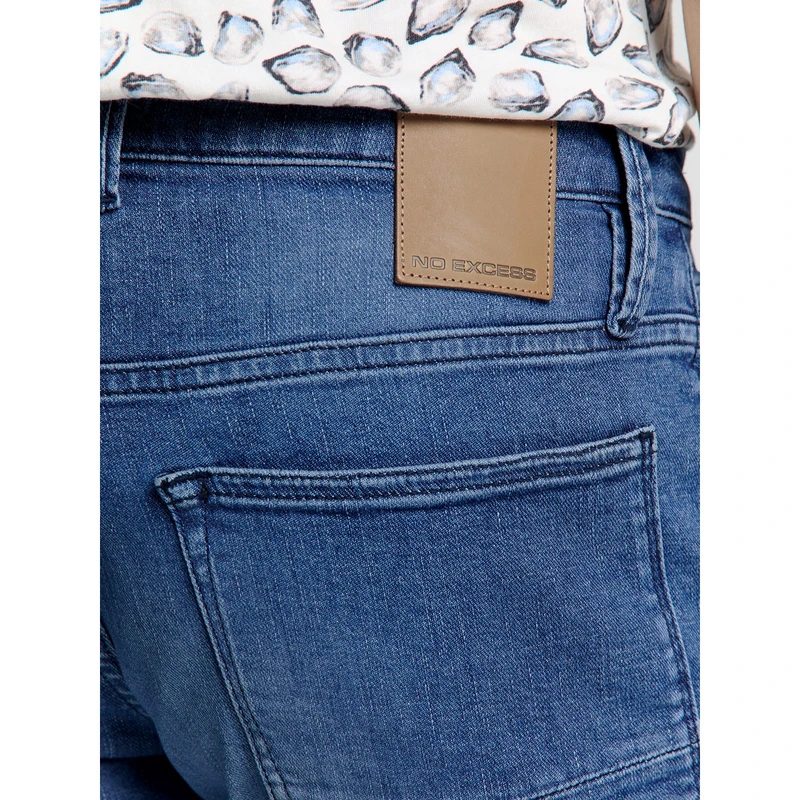 Heren Short 27819D59N No Excess MID BLUE DENIM