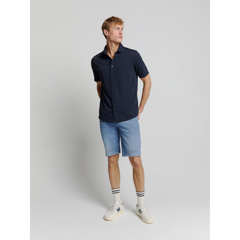 Heren Short 27819D59N No Excess BLEACHED BLUE DENIM