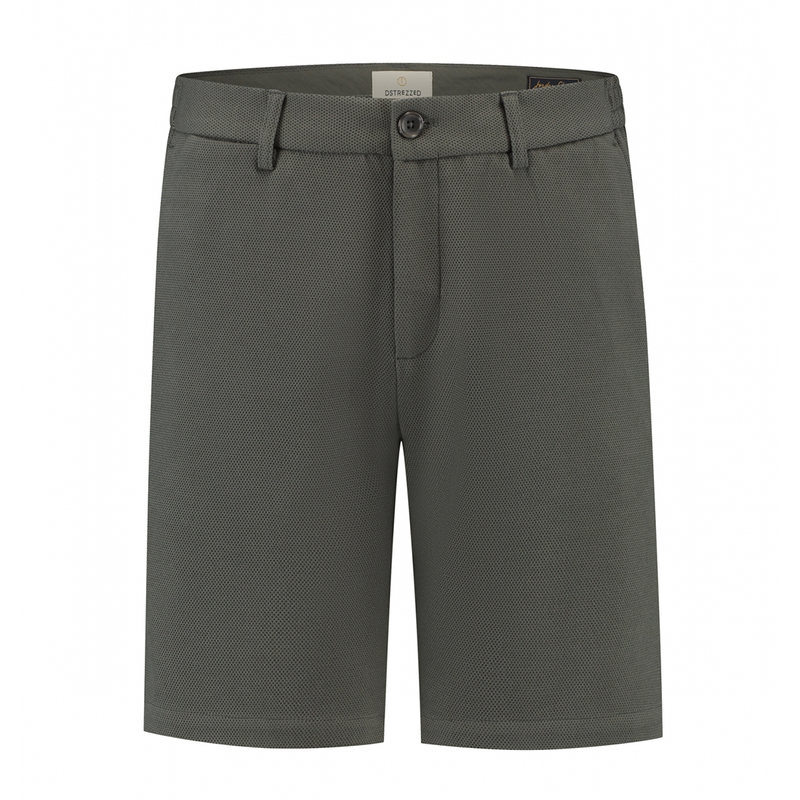 Heren Short 515490 Lancaster Pique Dstrezzed MIDDEN GRIJS