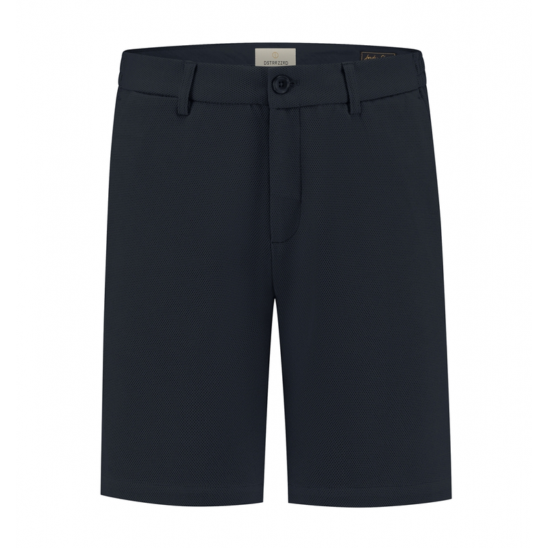 Heren Short 515490 Lancaster Pique Dstrezzed NAVY