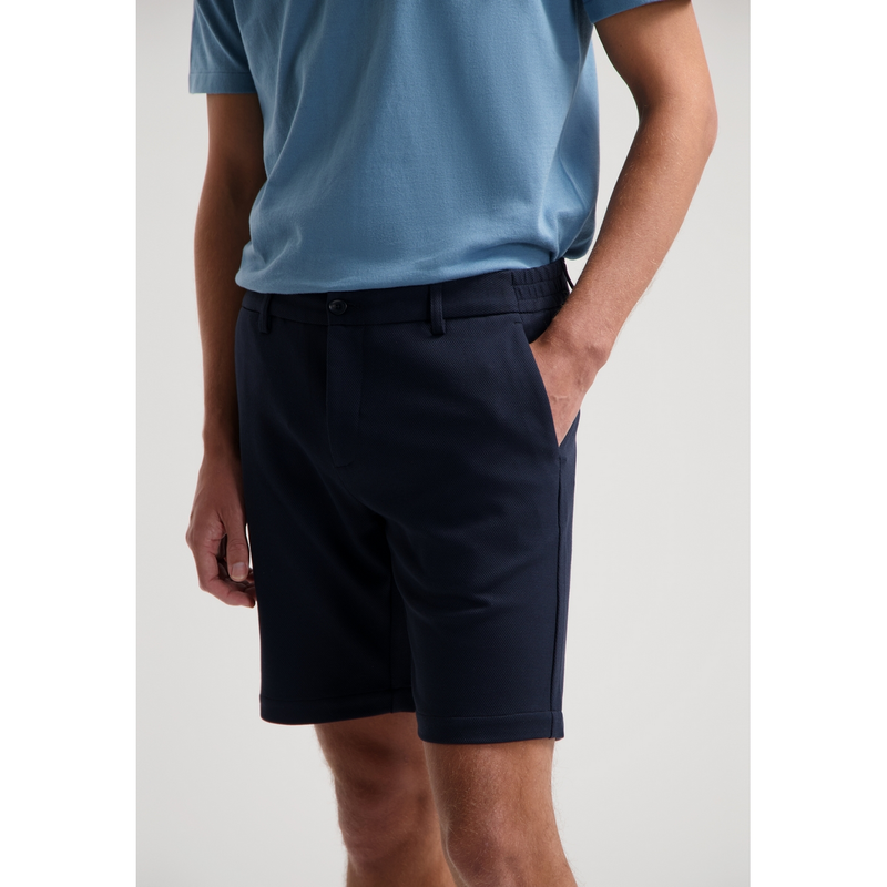 Heren Short 515490 Lancaster Pique Dstrezzed NAVY