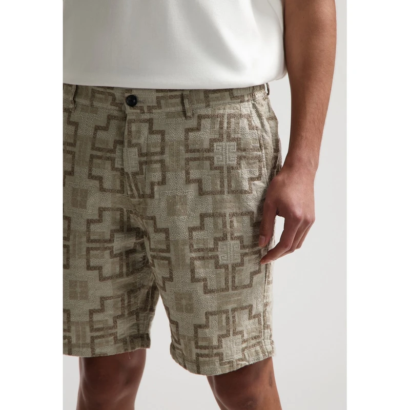 Heren Short 515580 Logan Embro Dstrezzed ZAND