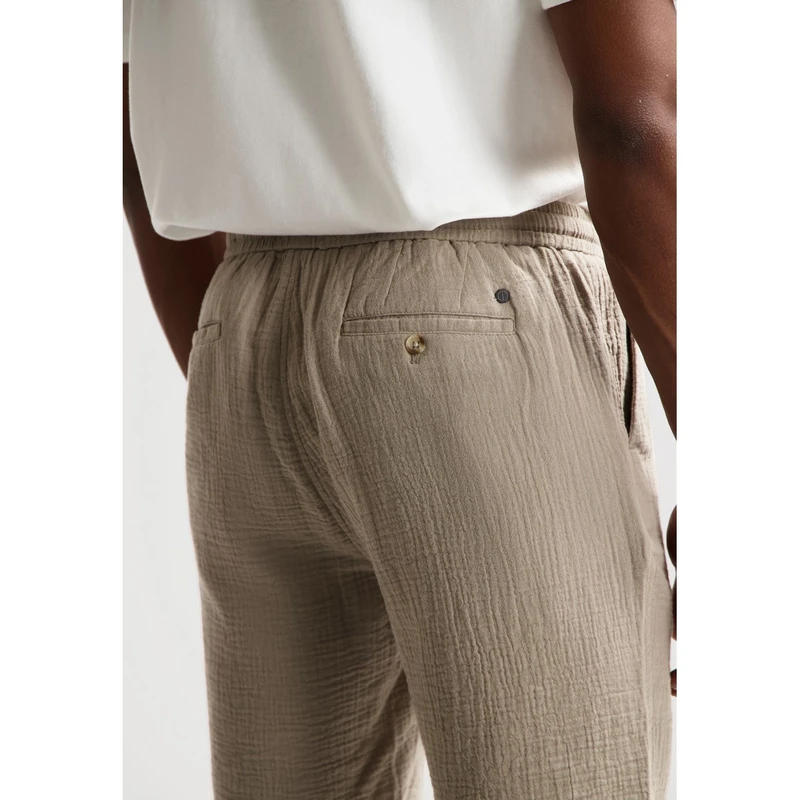 Heren Short 515594 Logan Dbl Weave Dstrezzed BEIGE