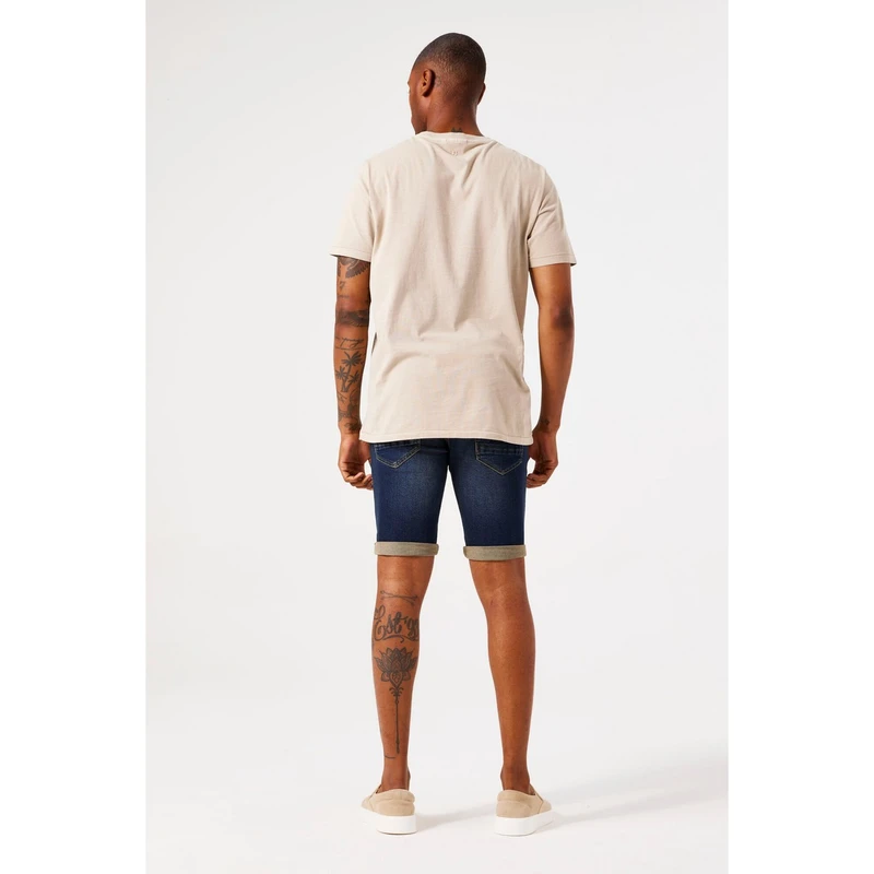 Heren Short 635 Garcia DARK BLUE DENIM