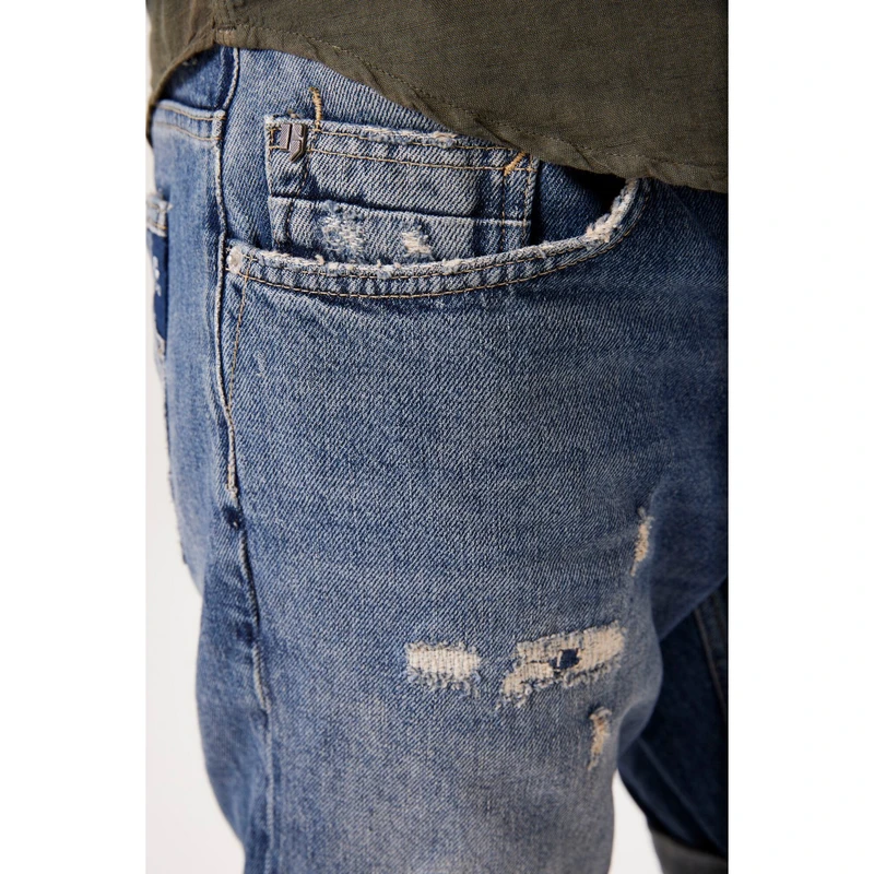 Heren Short 683 Garcia STONE WASHED DENIM