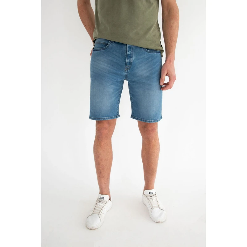 Heren Short 76759 Donders 1860 LIGHT BLUE DENIM