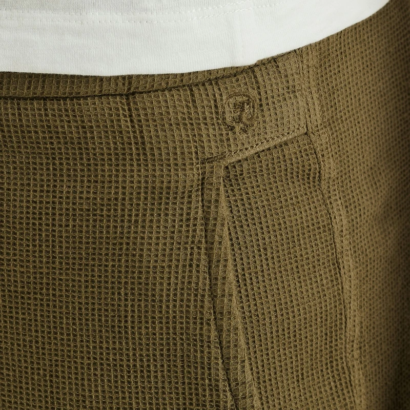 Heren Short CHINO SHORTS STRUCTURE Cast Iron GROEN